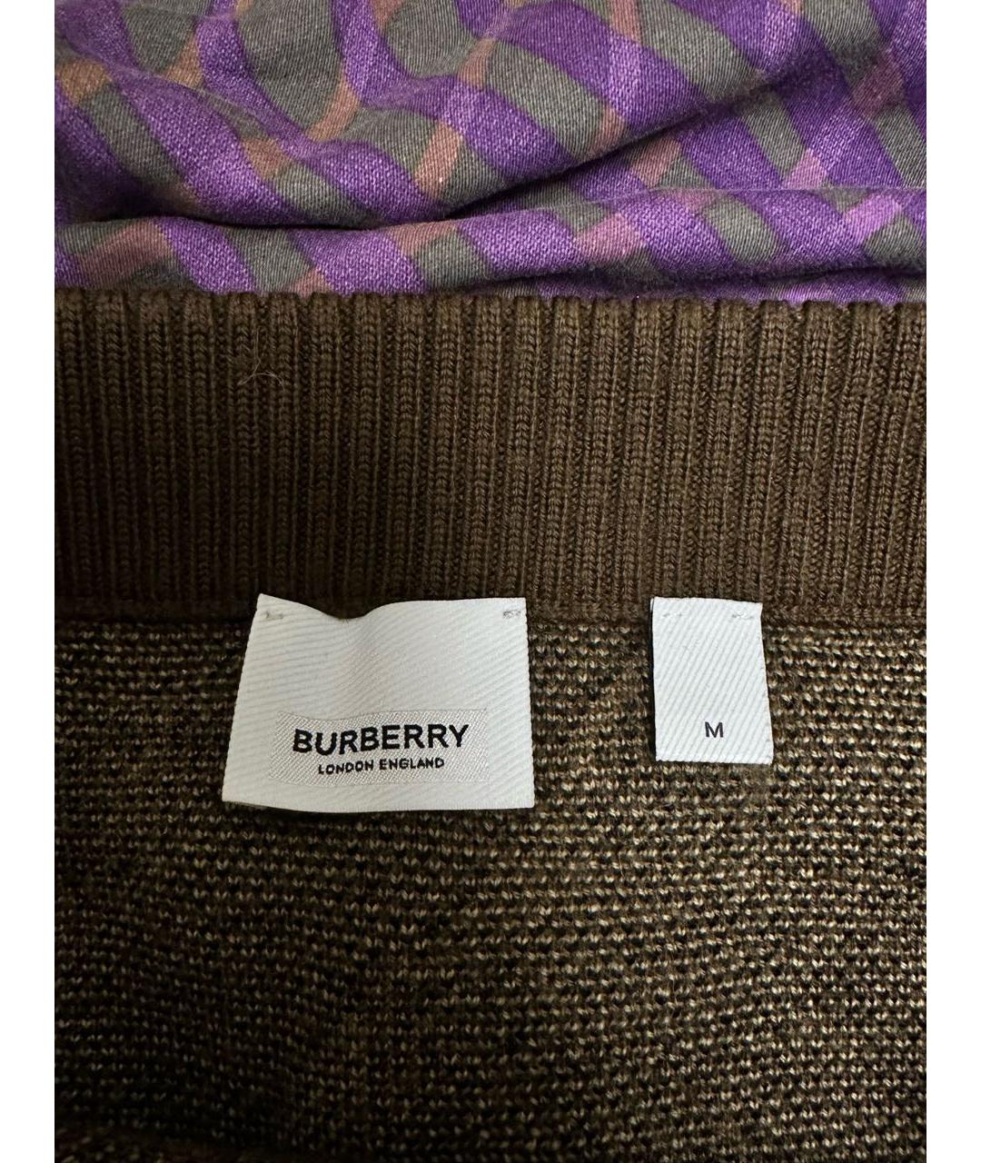 BURBERRY Коричневый шерстяной костюм с юбками, фото 3