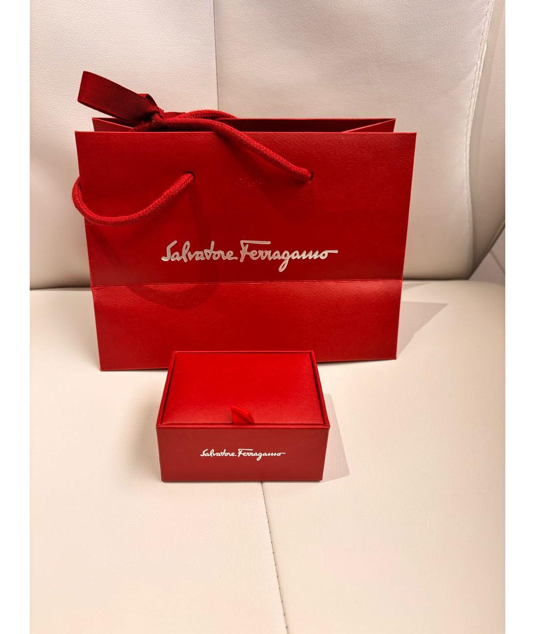 SALVATORE FERRAGAMO Серебряные серебряные запонки, фото 8