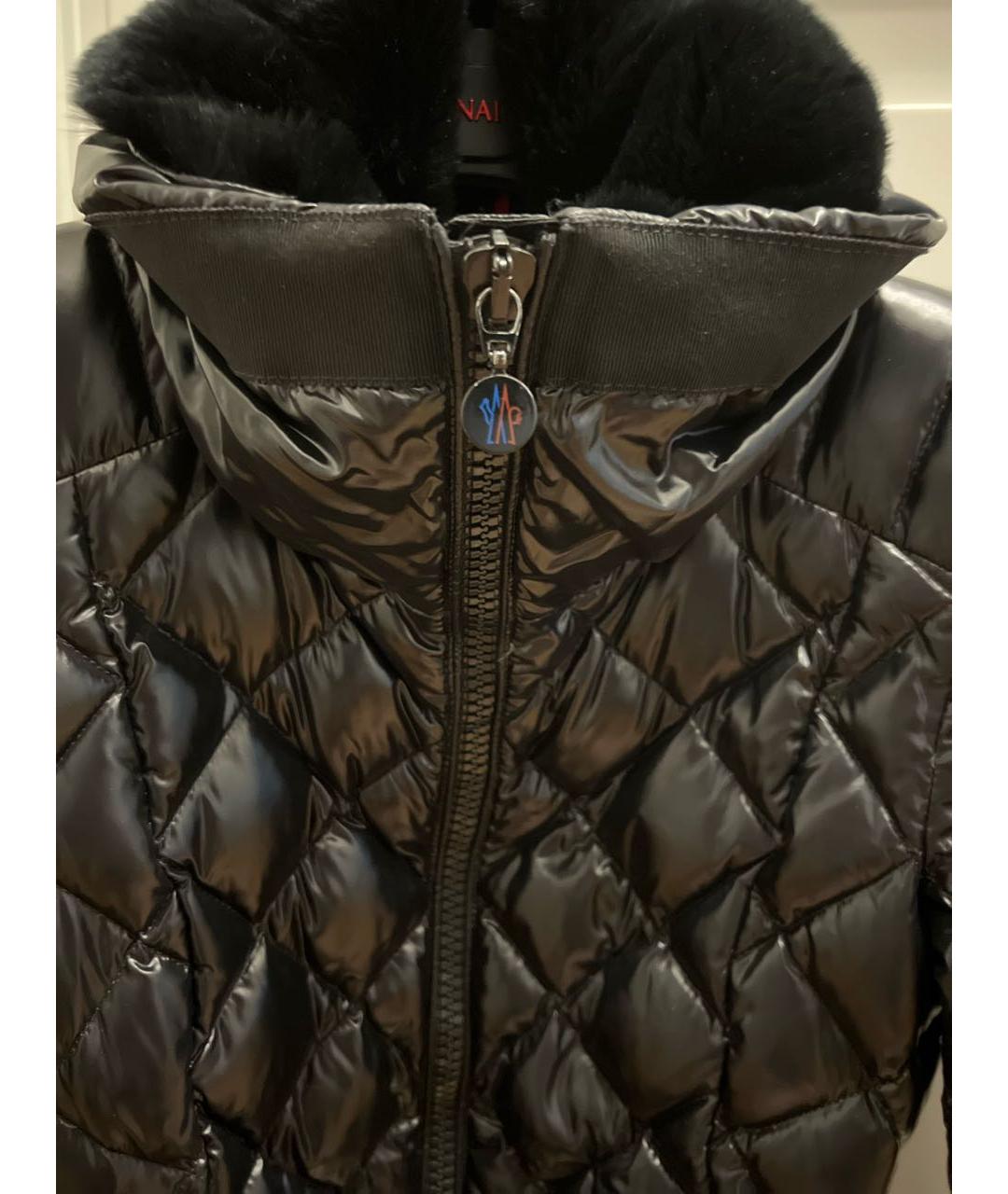 MONCLER Черный пуховик, фото 4