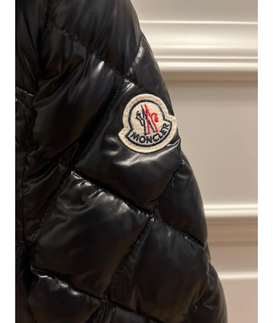 MONCLER Черный пуховик, фото 6