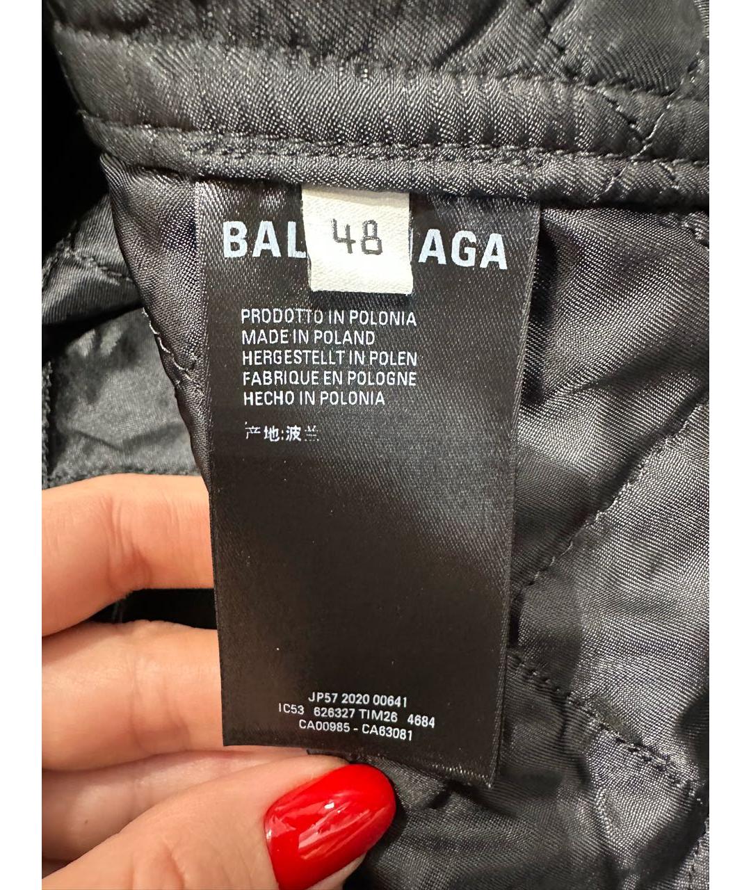 BALENCIAGA Синяя хлопковая рубашка, фото 4