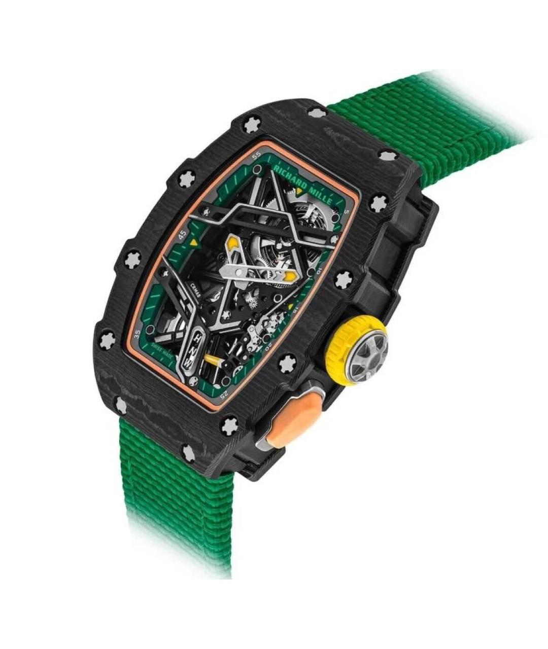 Richard Mille Зеленые карбоновые часы, фото 3