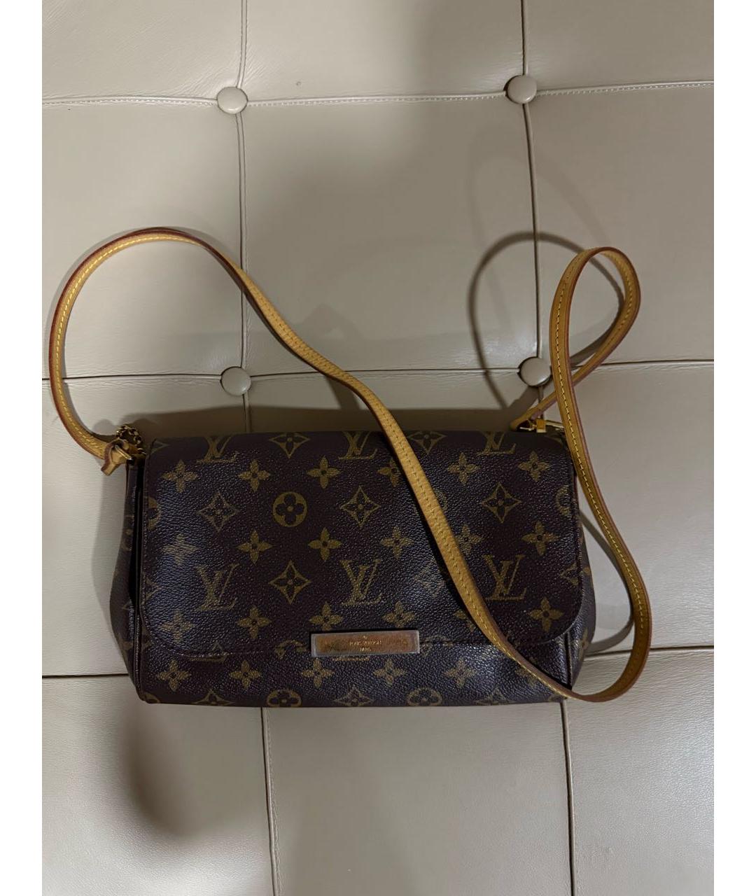 LOUIS VUITTON Коричневая сумка через плечо, фото 3