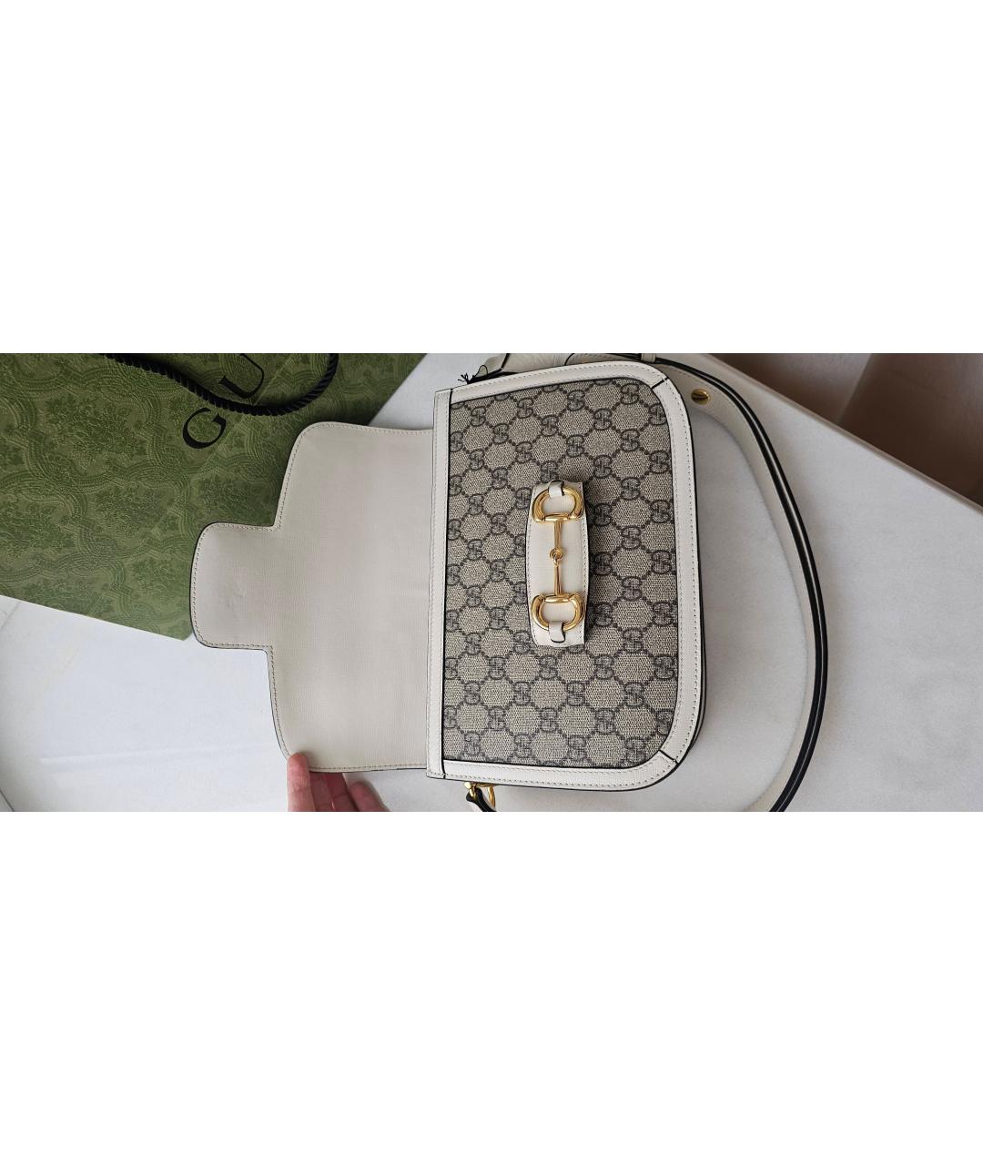 GUCCI Белая сумка через плечо, фото 5
