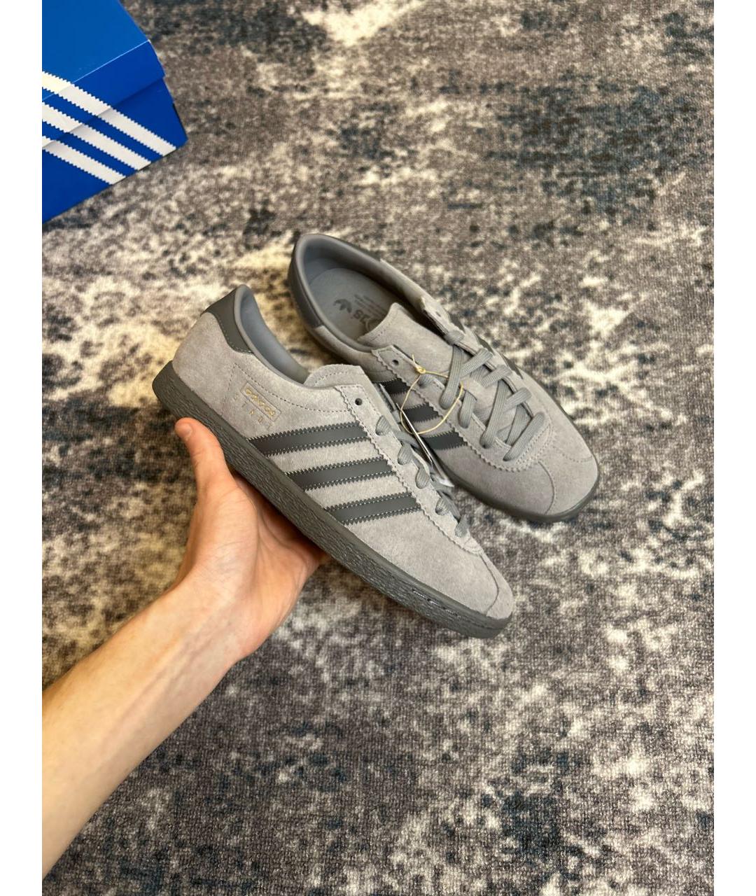 ADIDAS Серые замшевые низкие кроссовки / кеды, фото 5