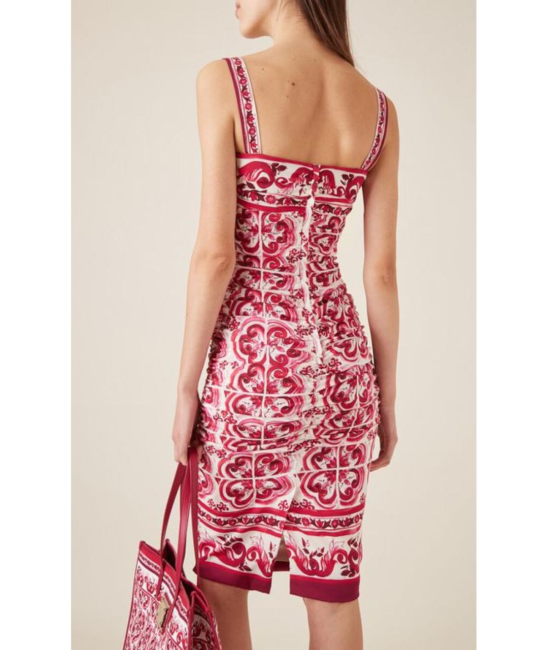 DOLCE&GABBANA Розовое коктейльное платье, фото 3