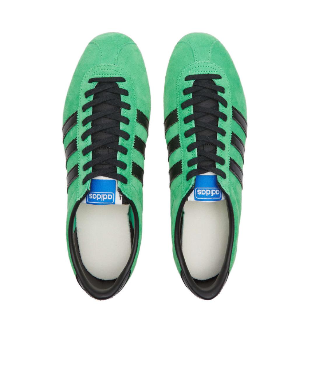 ADIDAS Зеленые замшевые низкие кроссовки / кеды, фото 4