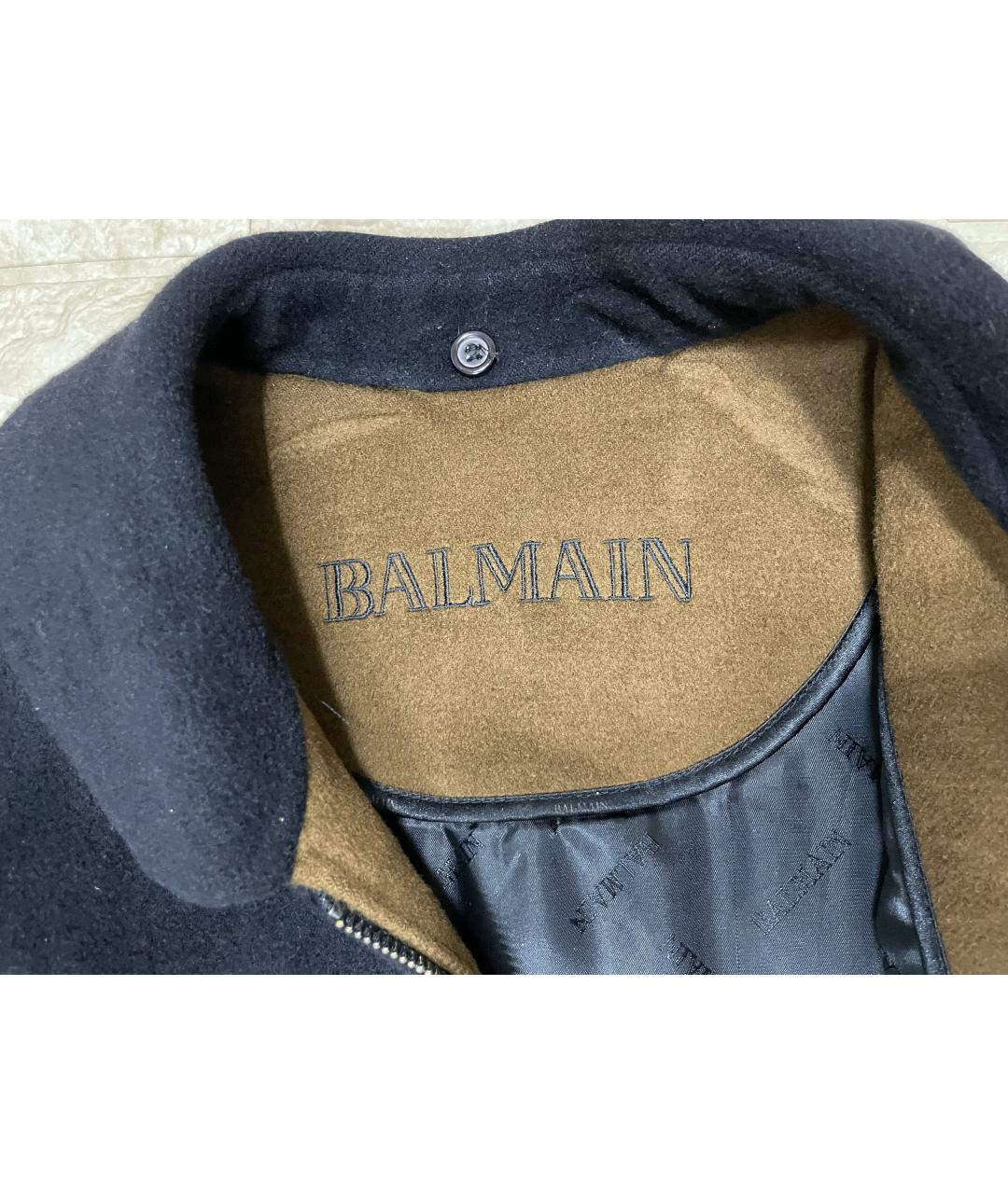 BALMAIN Темно-синяя шерстяная куртка, фото 5