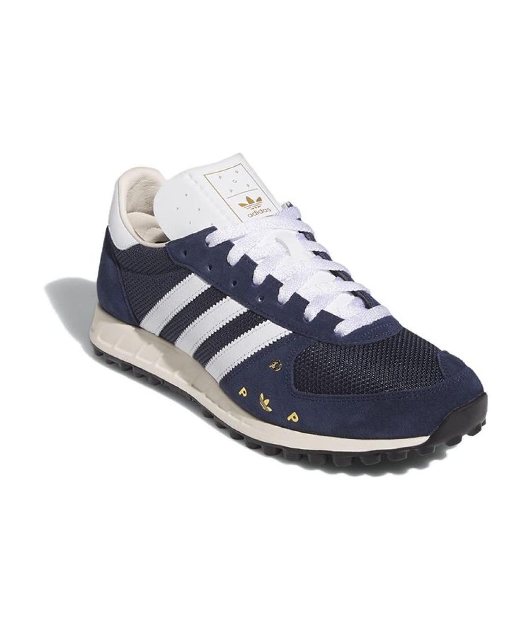 ADIDAS Синие замшевые низкие кроссовки / кеды, фото 3