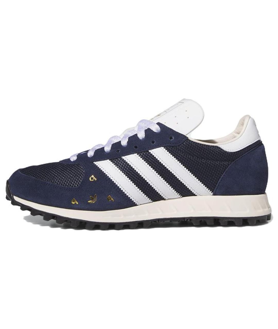 ADIDAS Синие замшевые низкие кроссовки / кеды, фото 7