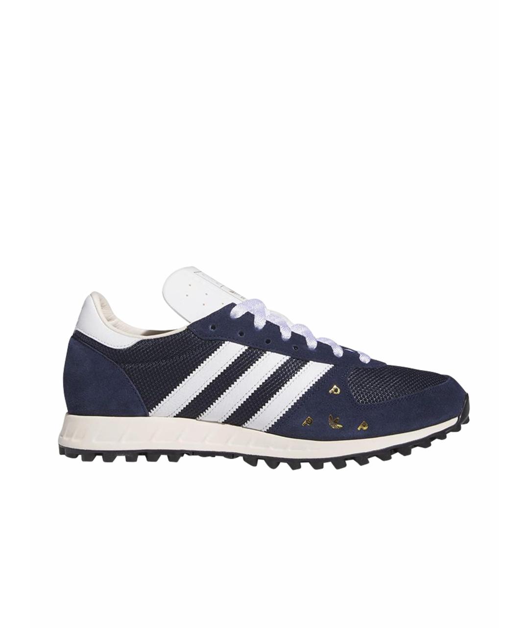 ADIDAS Синие замшевые низкие кроссовки / кеды, фото 1