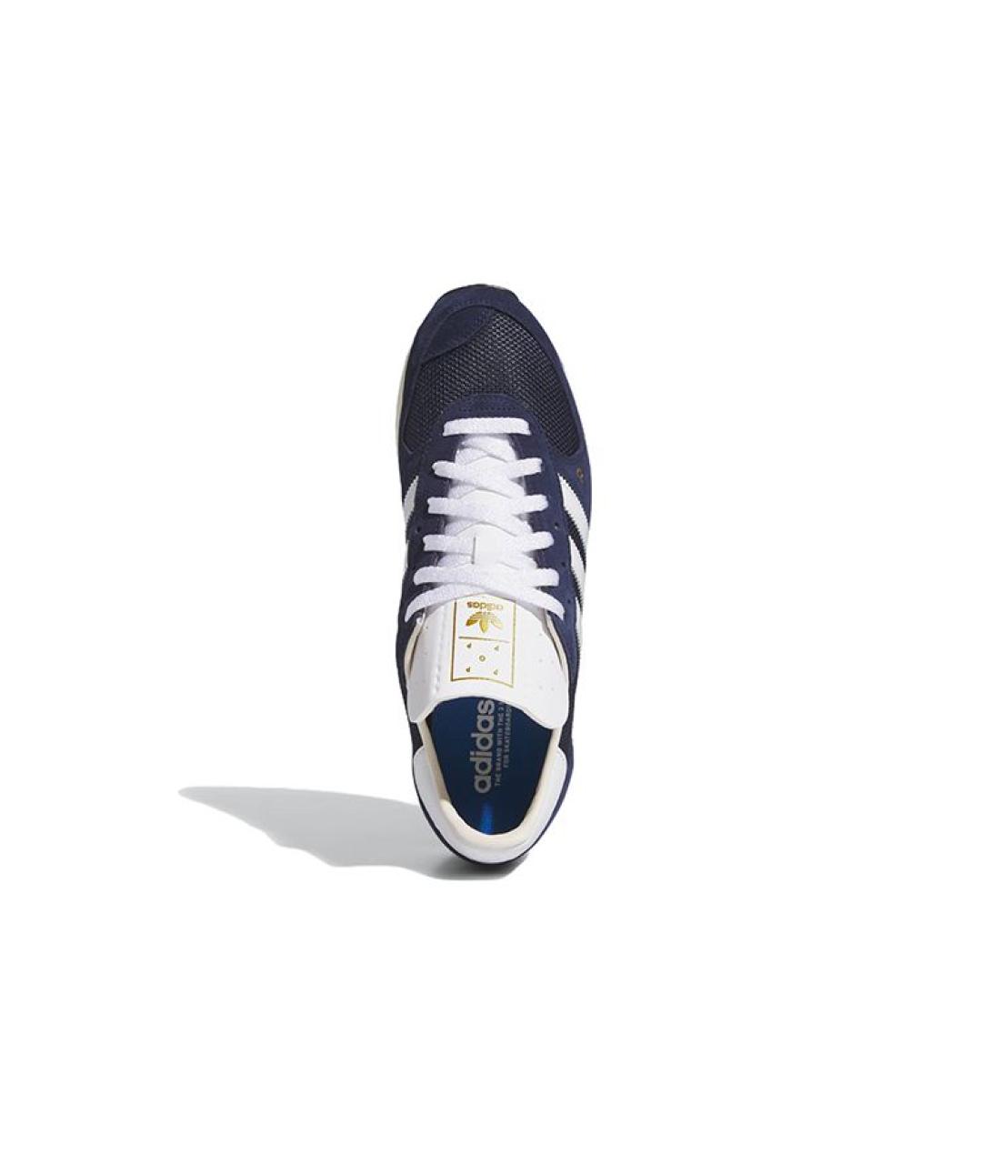 ADIDAS Синие замшевые низкие кроссовки / кеды, фото 5