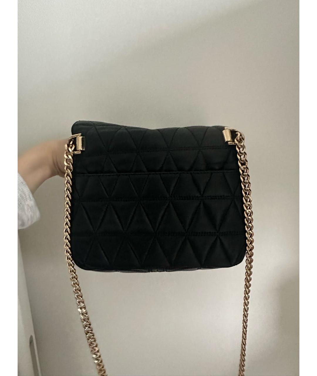 MICHAEL KORS Черная кожаная сумка через плечо, фото 3