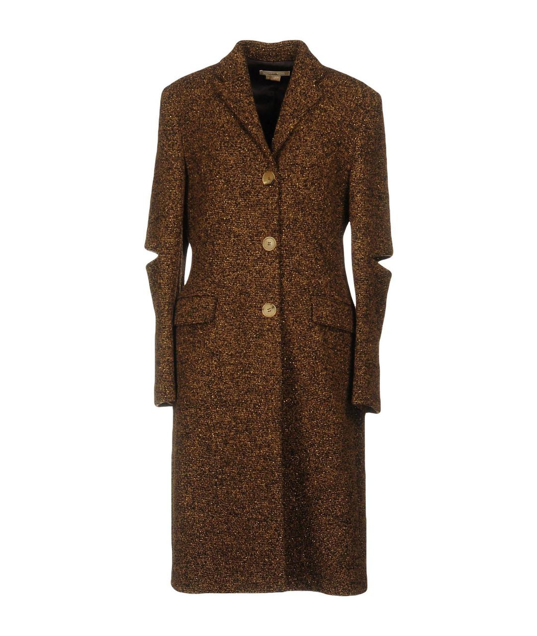 MICHAEL KORS Коричневое шерстяное пальто, фото 9