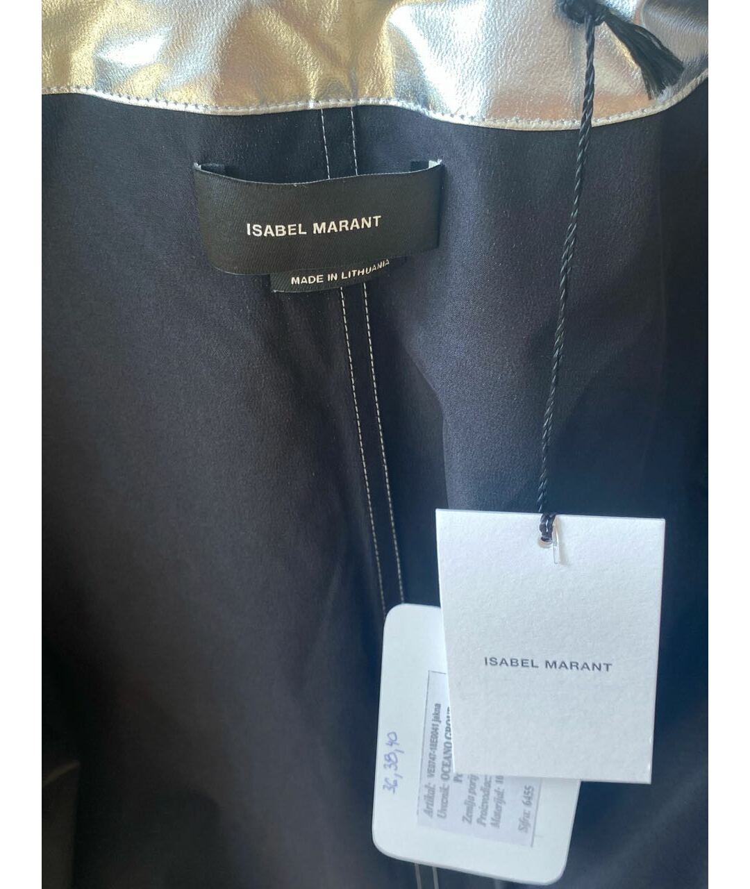 ISABEL MARANT Серебряная куртка, фото 3