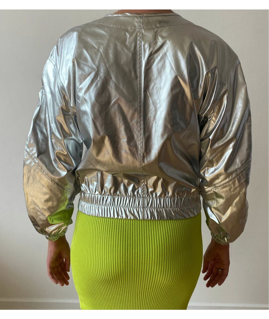 ISABEL MARANT Серебряная куртка, фото 2