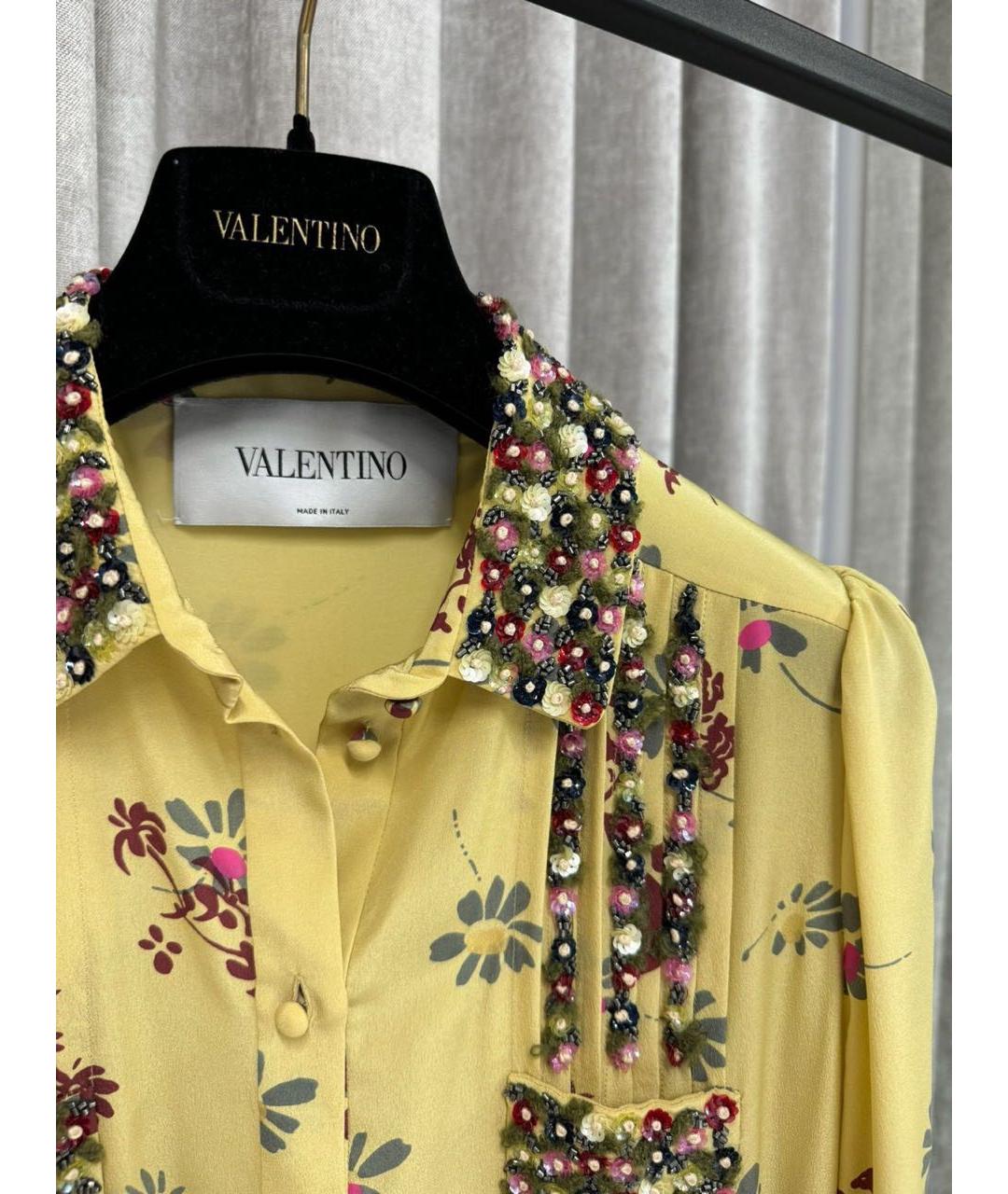 VALENTINO Мульти шелковое повседневное платье, фото 2