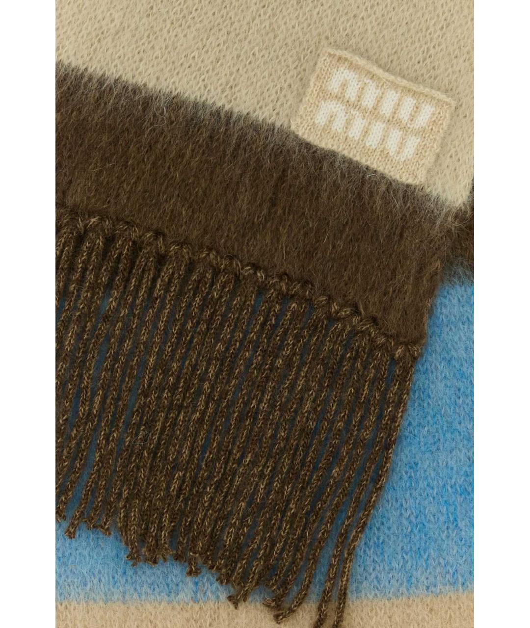 MIU MIU Мульти шерстяной шарф, фото 2