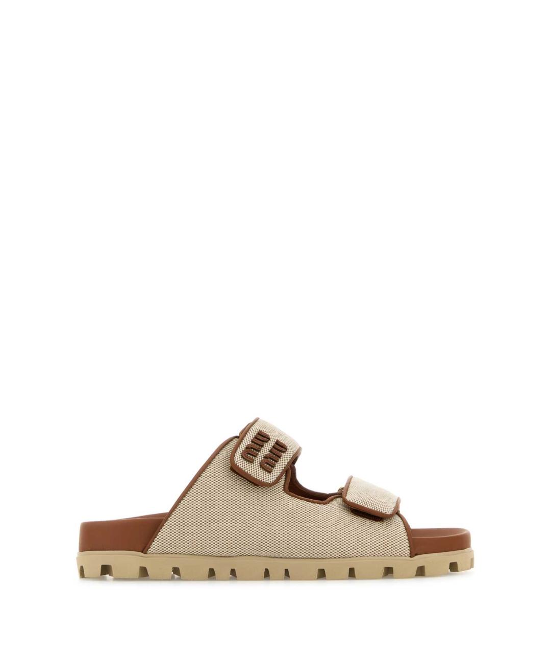 MIU MIU Мульти кожаные сандалии, фото 1