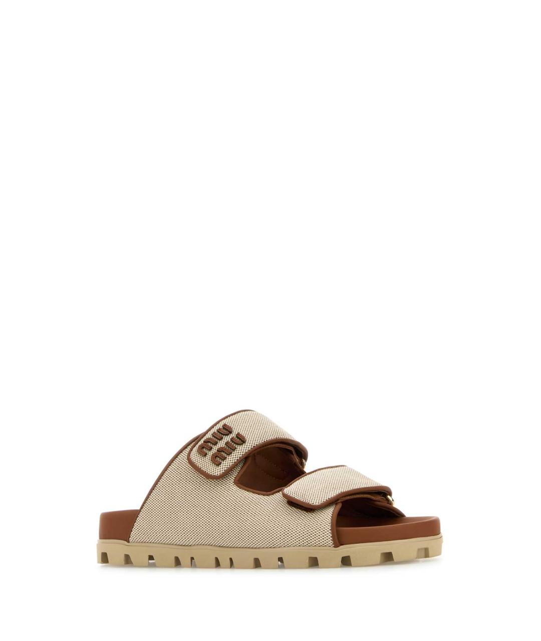 MIU MIU Мульти кожаные сандалии, фото 2