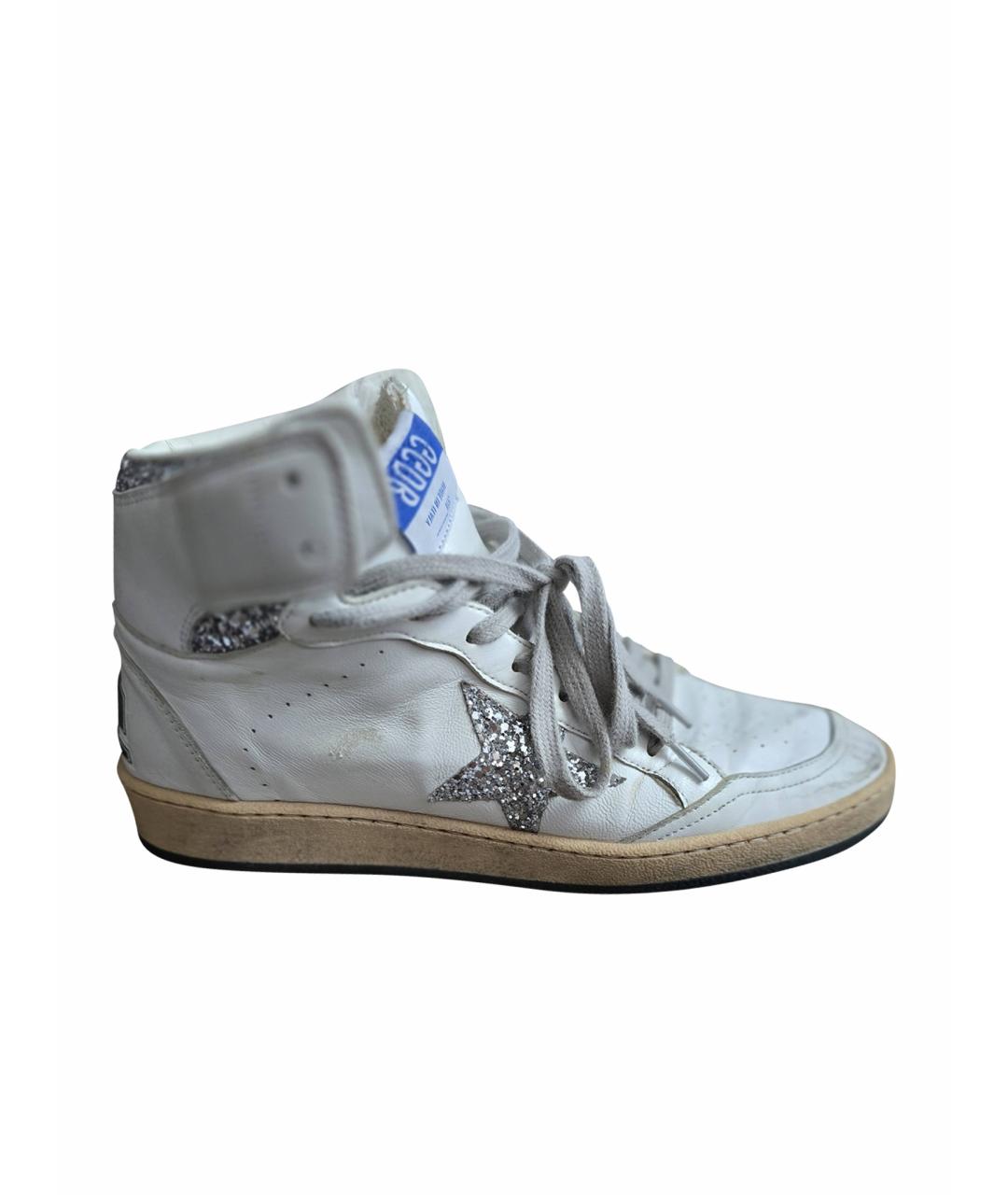 GOLDEN GOOSE DELUXE BRAND Белые кожаные кроссовки, фото 1