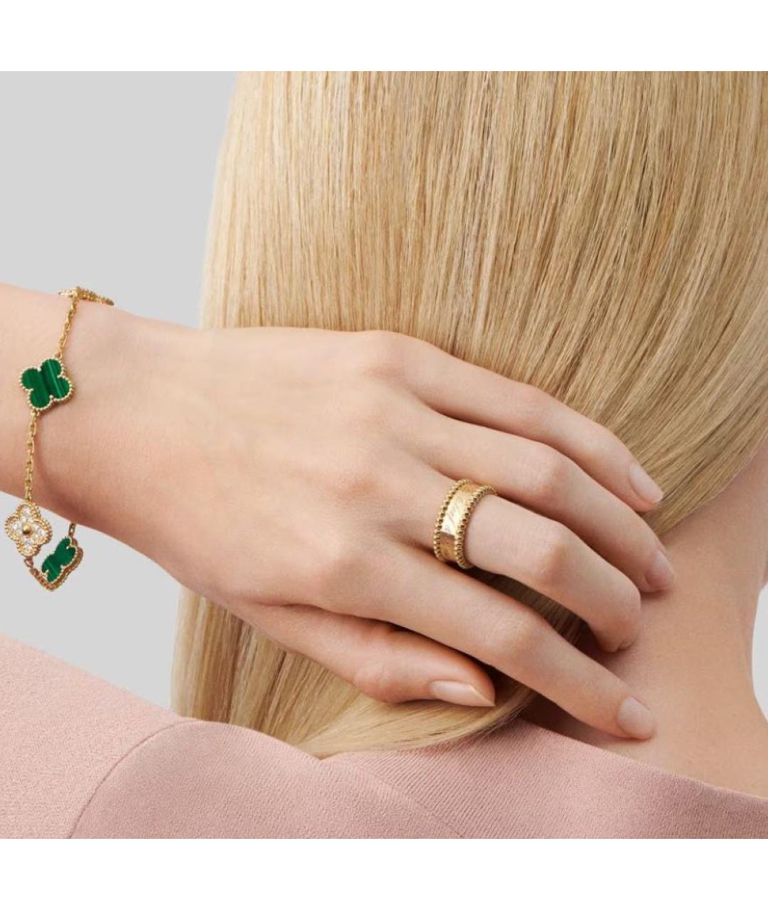 VAN CLEEF & ARPELS Зеленый браслет из желтого золота, фото 2