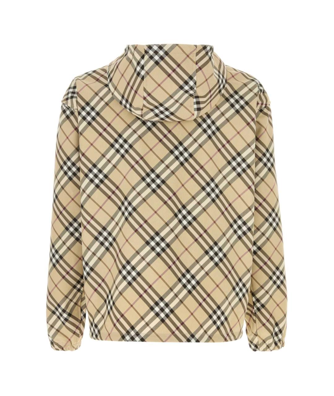 BURBERRY Бежевая полиэстеровая куртка, фото 2