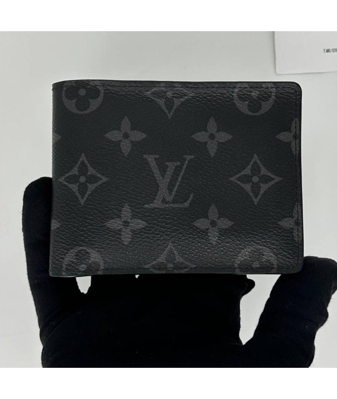 LOUIS VUITTON Черный кошелек, фото 6