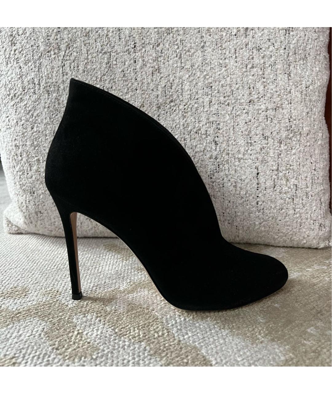 GIANVITO ROSSI Черные кожаные ботильоны, фото 6