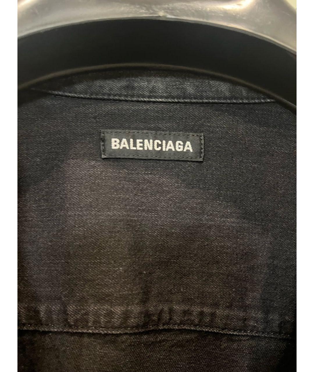 BALENCIAGA Черная кэжуал рубашка, фото 3