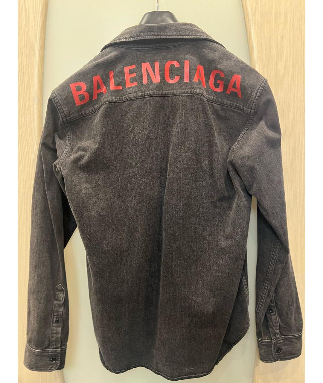 BALENCIAGA Черная кэжуал рубашка, фото 2