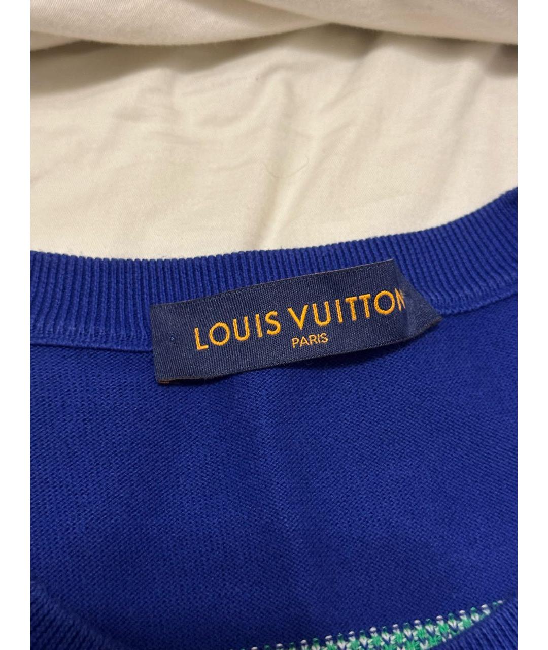 LOUIS VUITTON Синяя футболка, фото 4