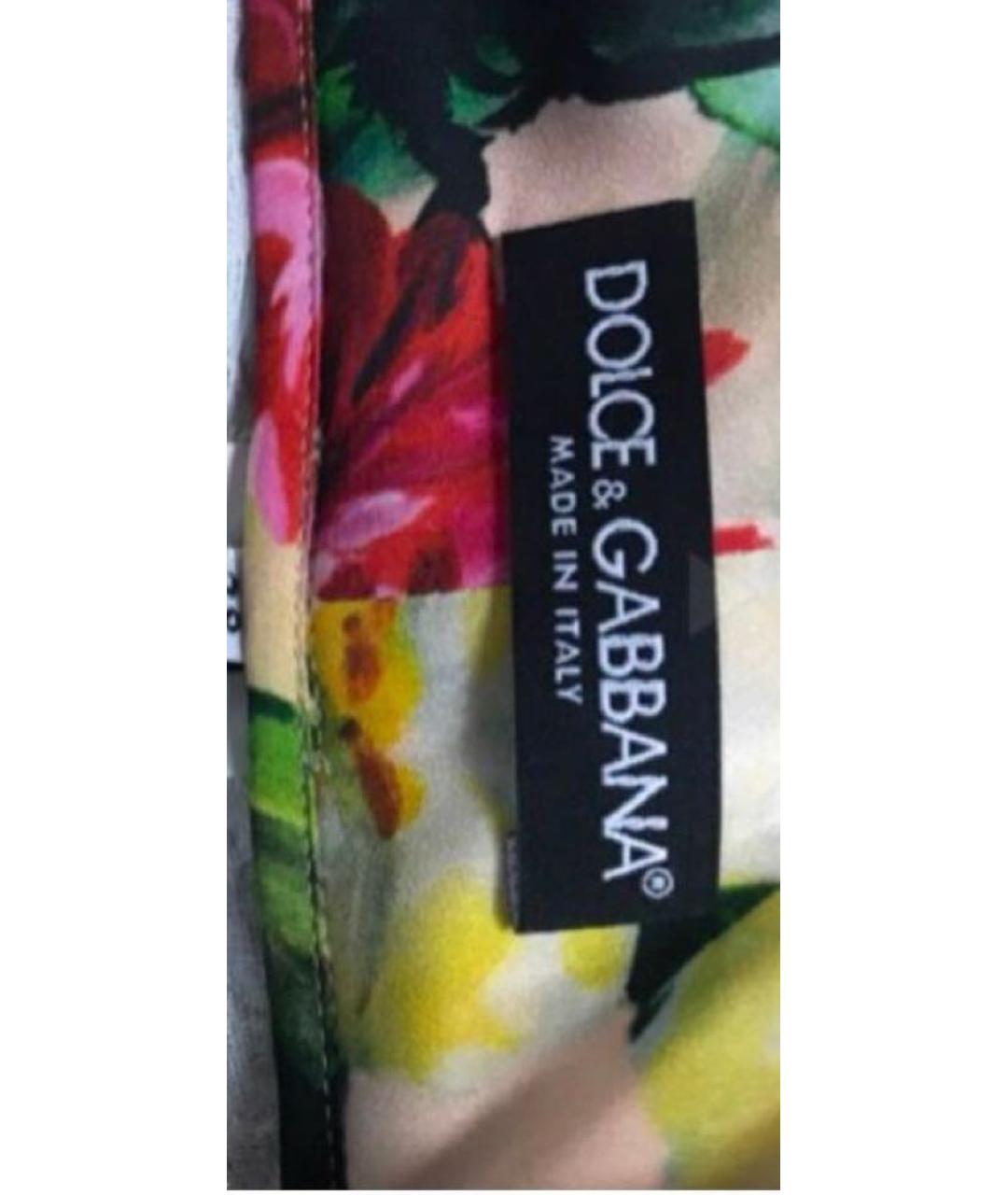 DOLCE&GABBANA Мульти вискозные шорты, фото 5