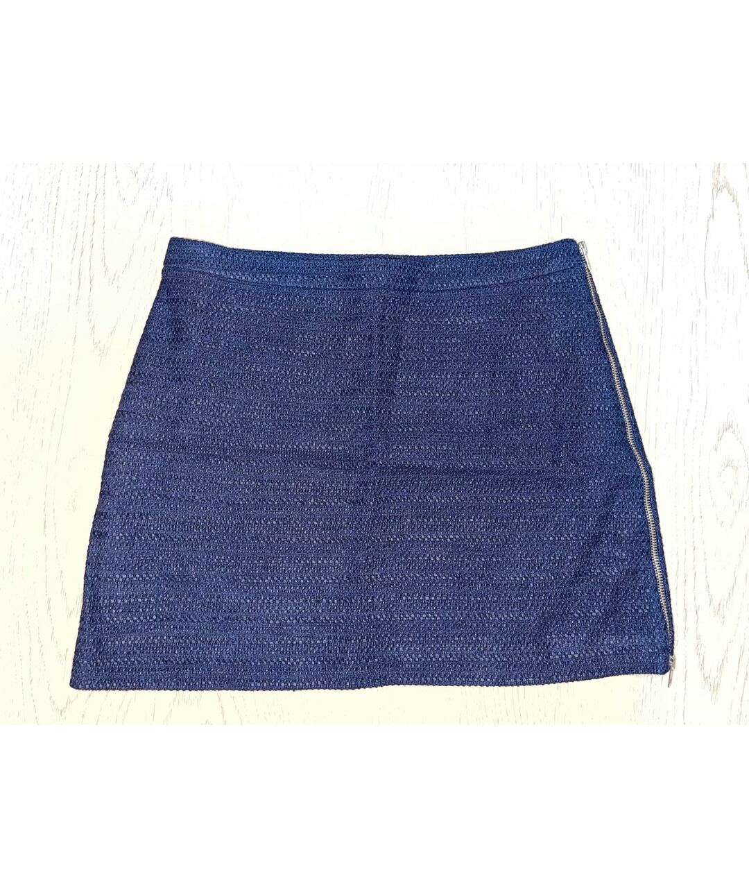 JOSEPH Синяя твидовая юбка мини, фото 5