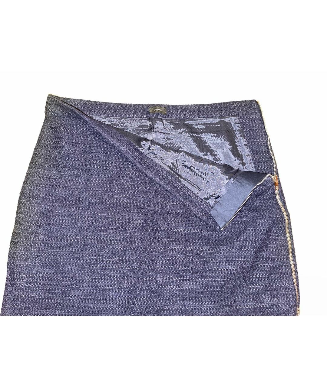 JOSEPH Синяя твидовая юбка мини, фото 2