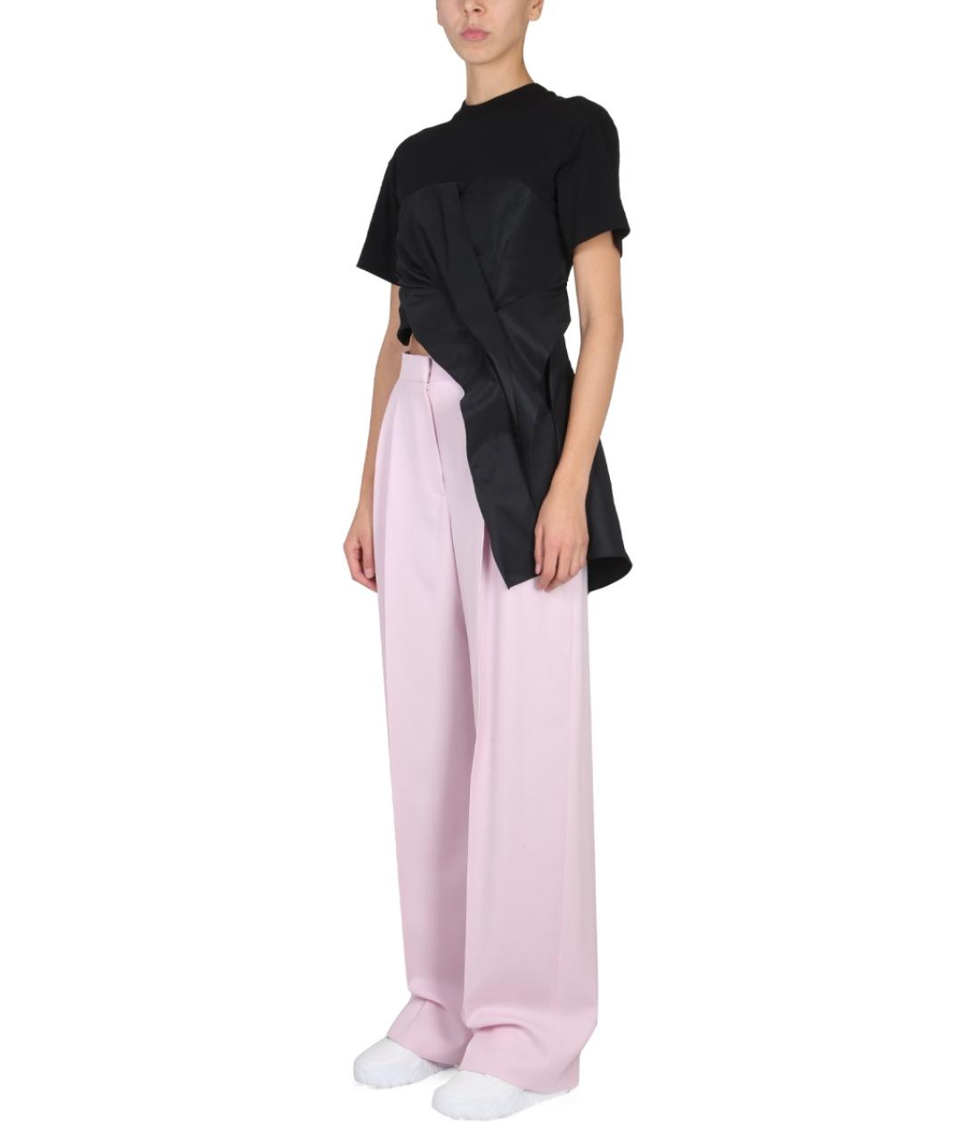 ALEXANDER MCQUEEN Черная хлопковая футболка, фото 2