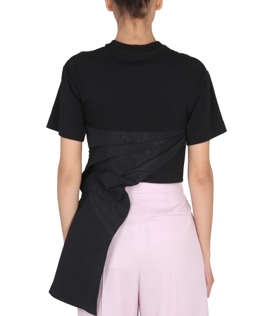 ALEXANDER MCQUEEN Черная хлопковая футболка, фото 3