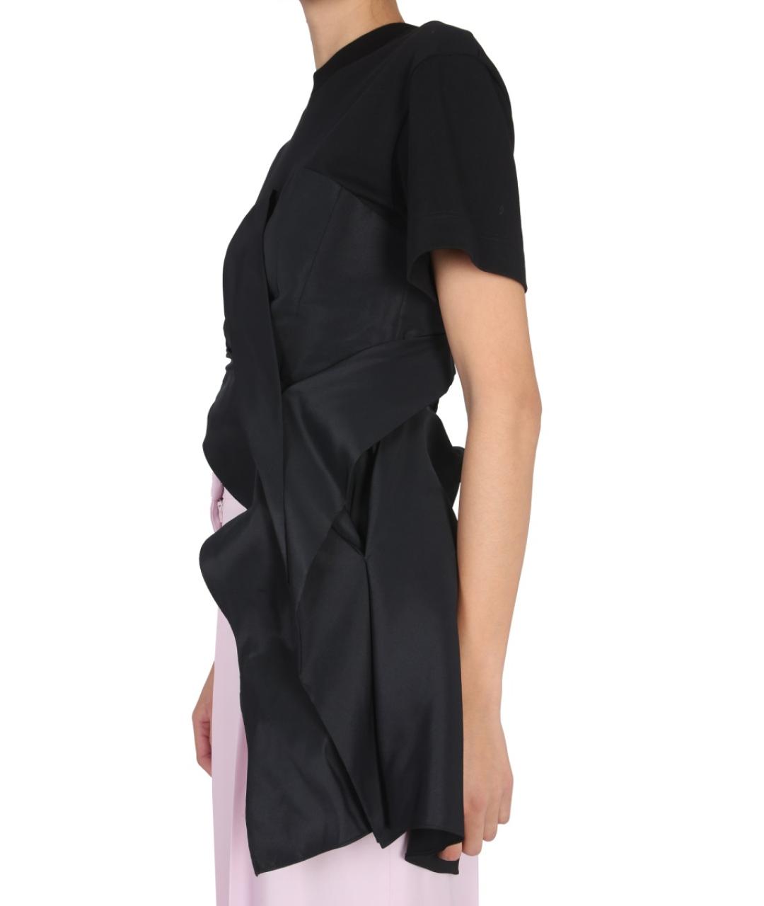 ALEXANDER MCQUEEN Черная хлопковая футболка, фото 4