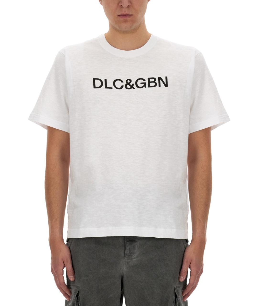 DOLCE&GABBANA Белая хлопковая футболка, фото 1