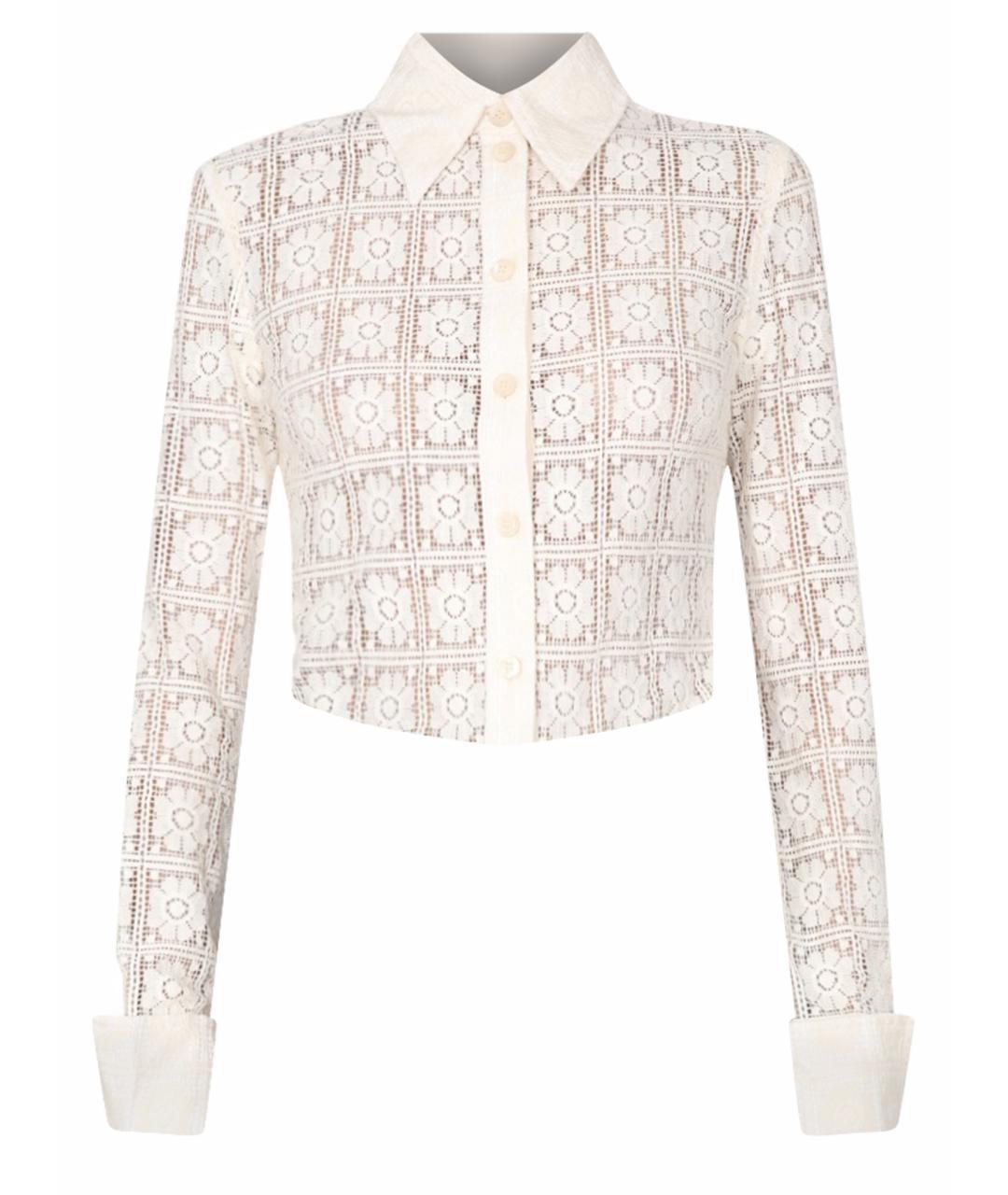 MAX MARA Бежевая хлопковая рубашка, фото 1