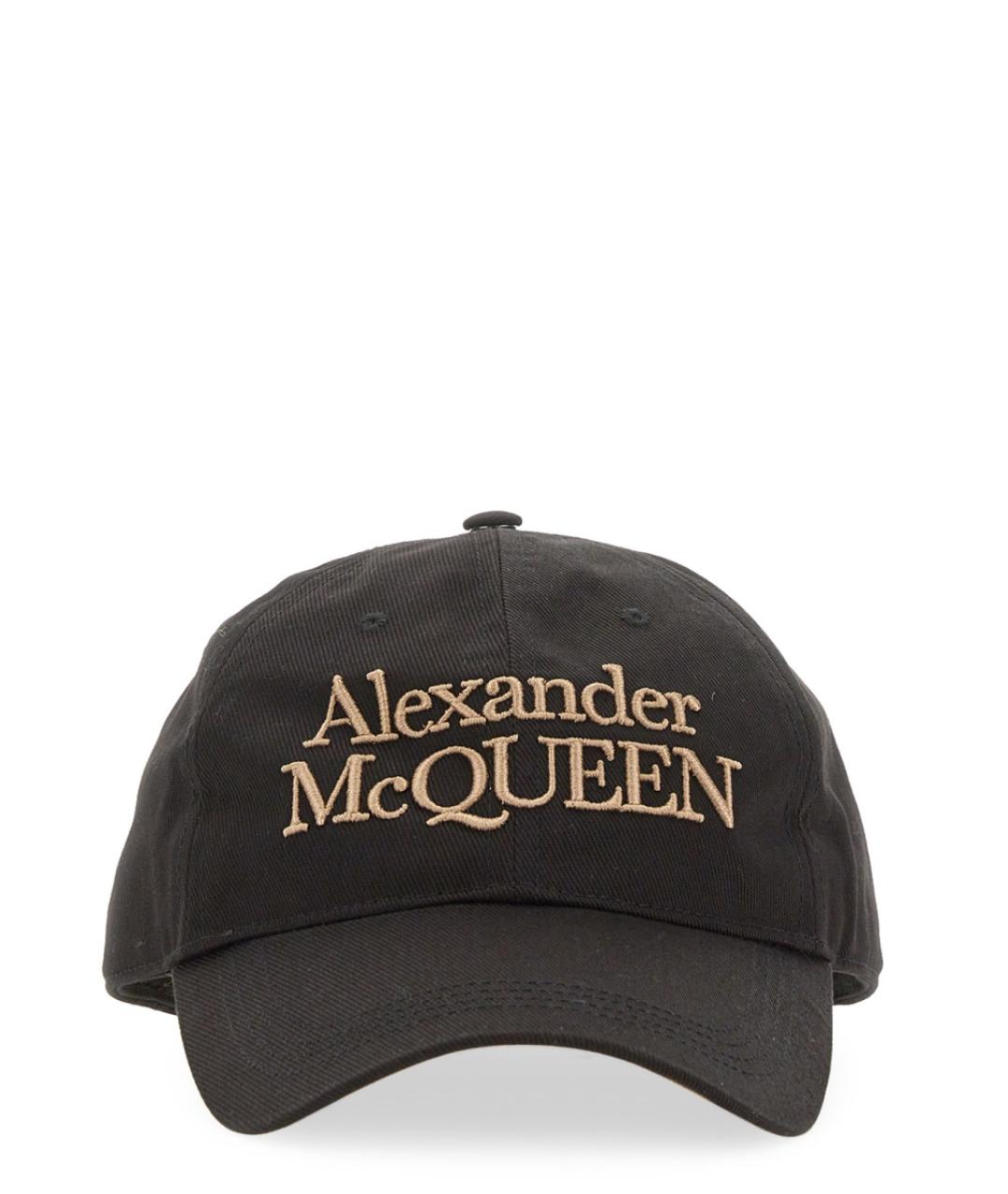 ALEXANDER MCQUEEN Коричневая хлопковая кепка/бейсболка, фото 1