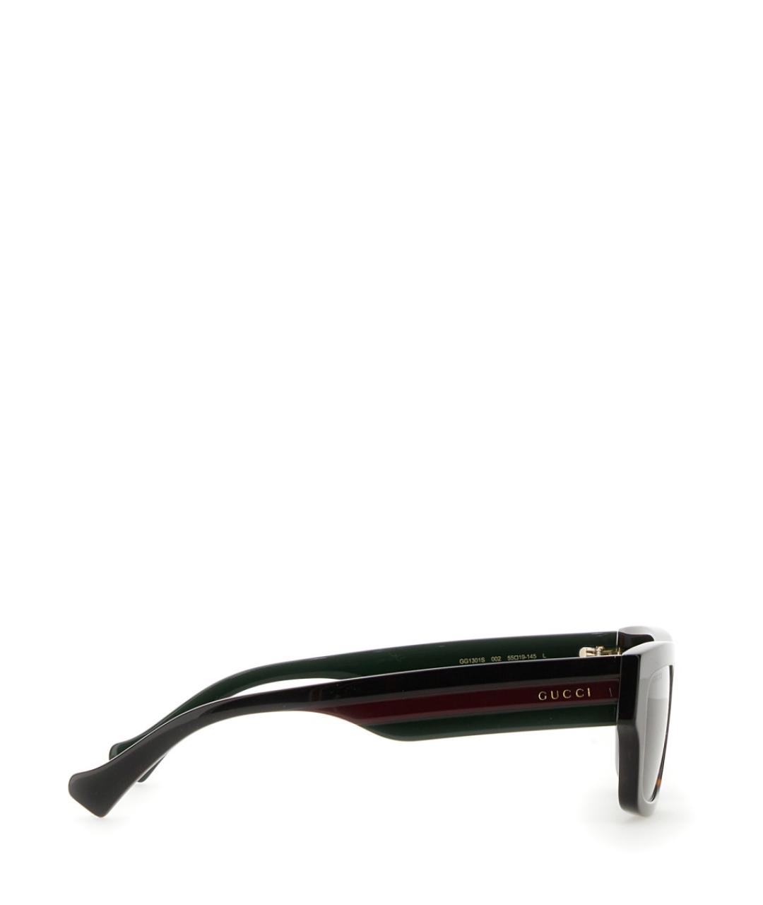 GUCCI Зеленые пластиковые солнцезащитные очки, фото 2