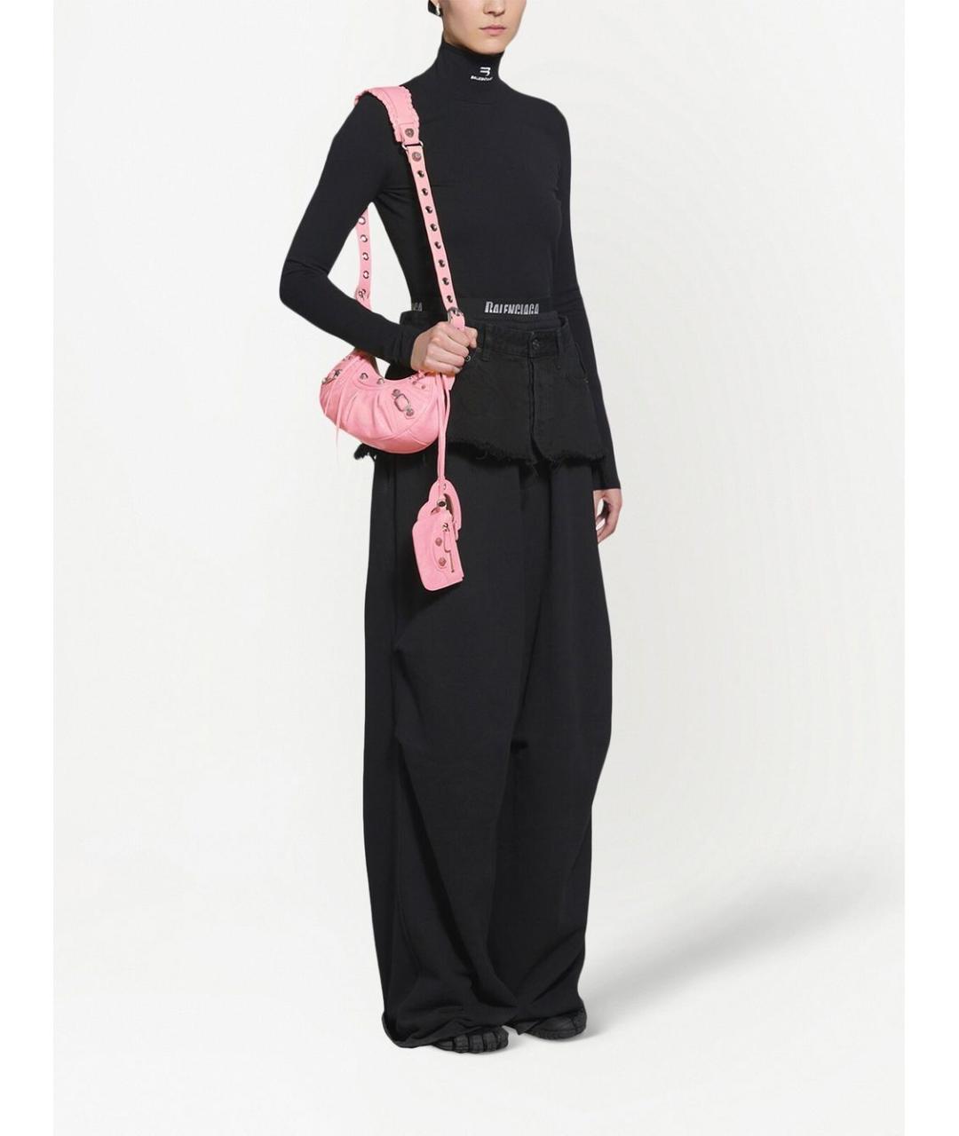 BALENCIAGA Розовая кожаная сумка через плечо, фото 2