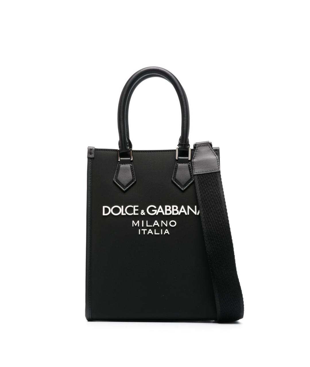 DOLCE&GABBANA Черная синтетическая сумка на плечо, фото 1