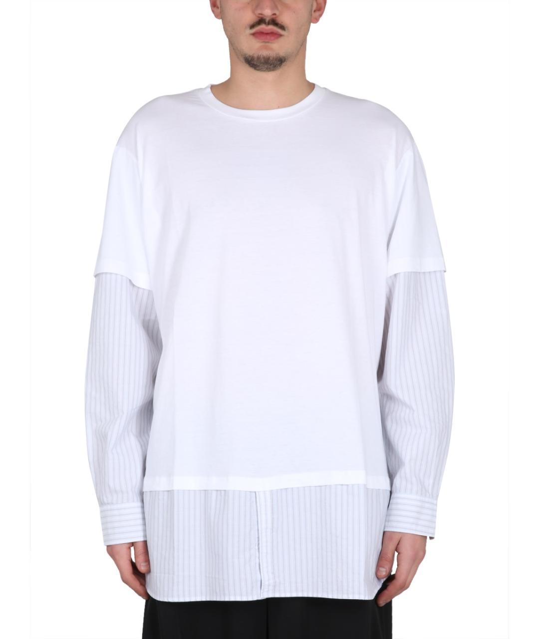 MAISON MARGIELA Белая хлопковая футболка, фото 1
