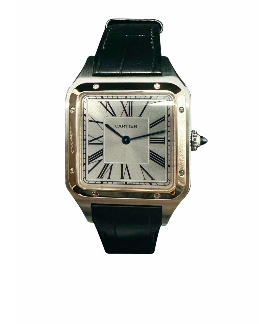 CARTIER Белые часы из розового золота, фото 1