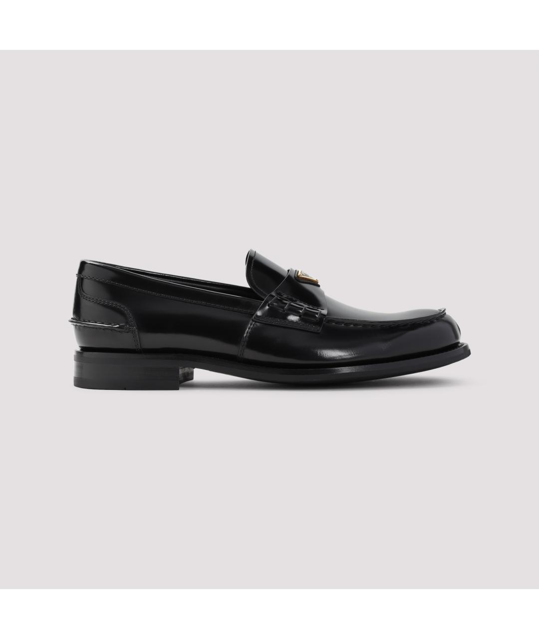 PRADA Черные кожаные лоферы, фото 2