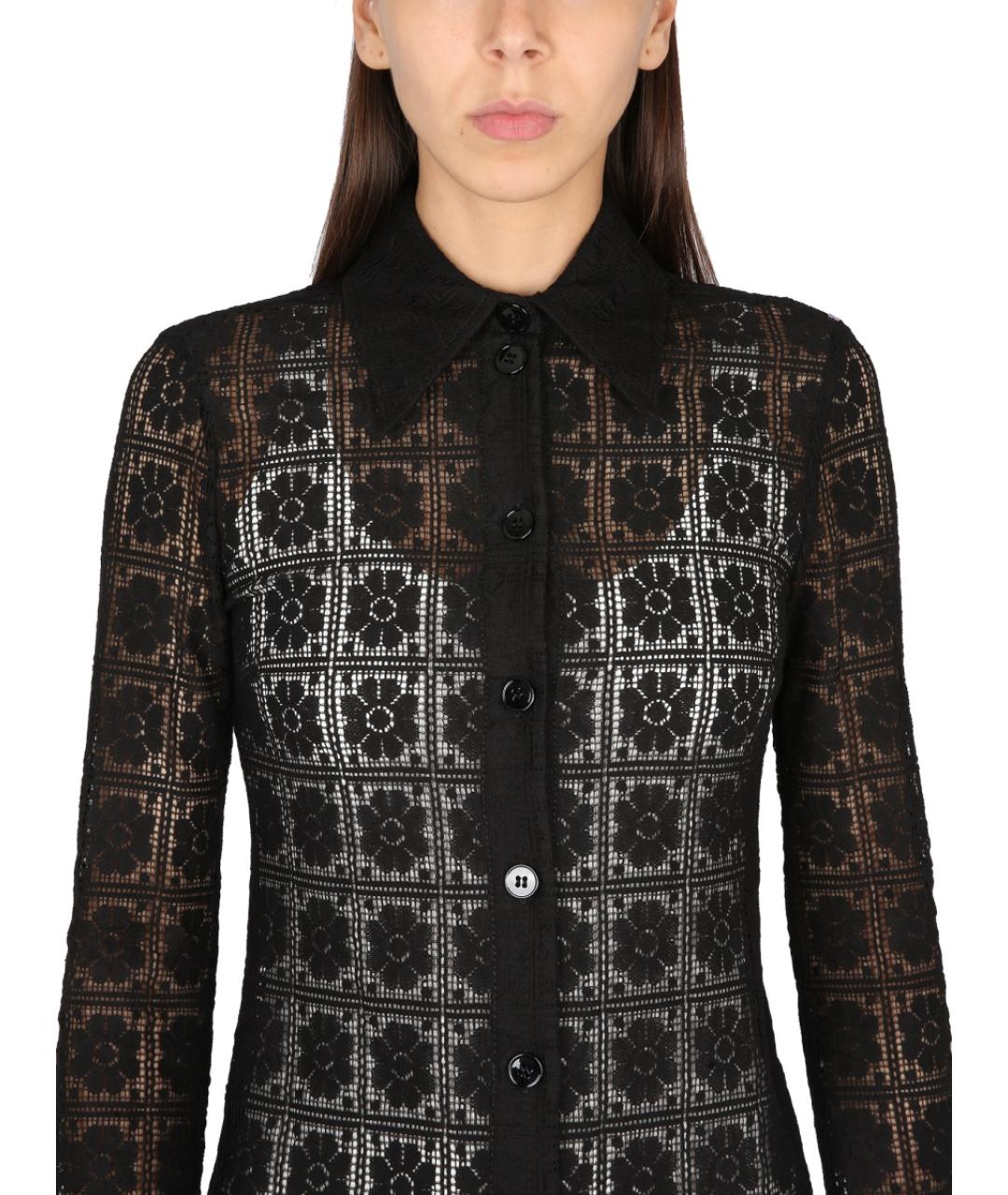 MAX MARA Черное хлопковое повседневное платье, фото 4