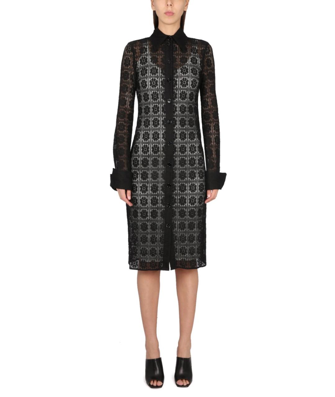 MAX MARA Черное хлопковое повседневное платье, фото 5