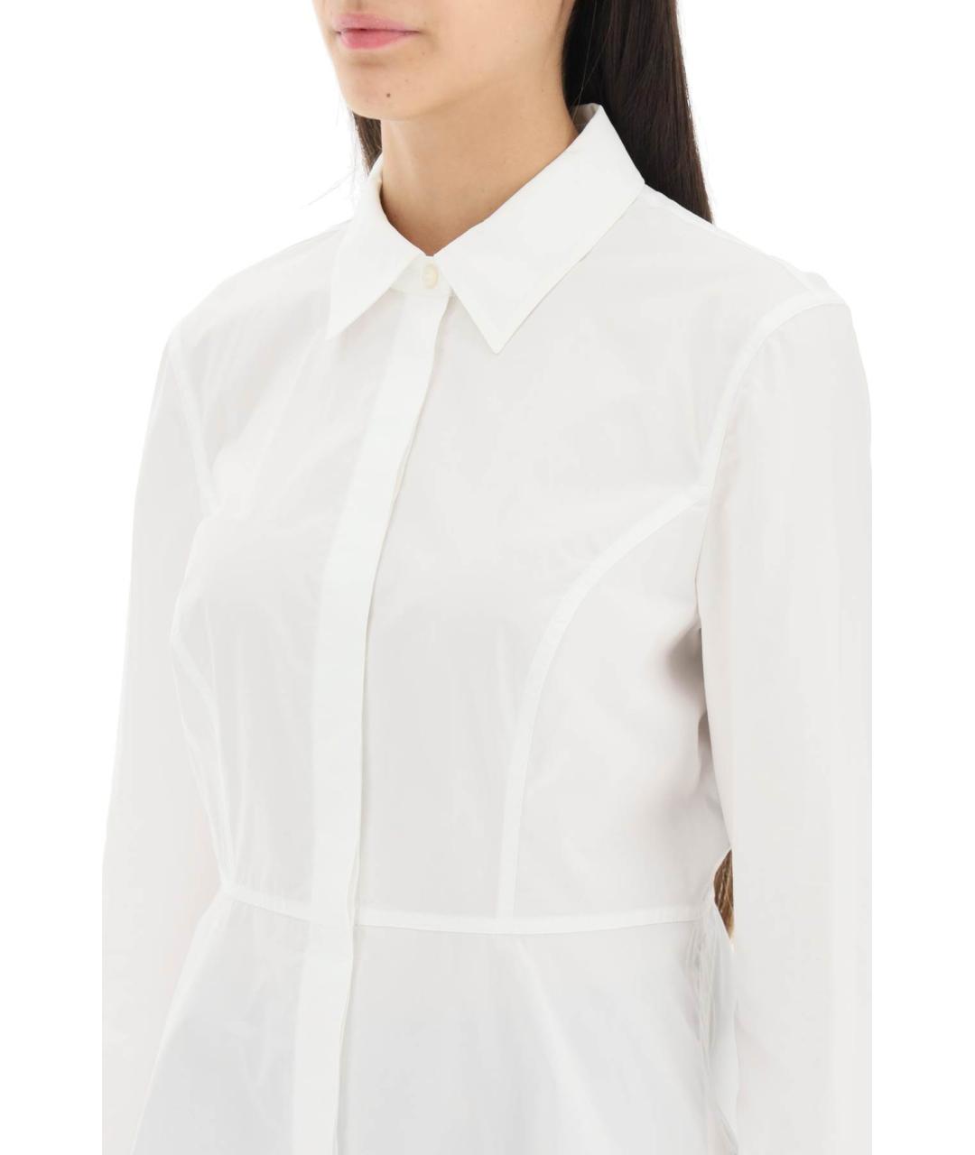 TORY BURCH Белая хлопковая рубашка, фото 4